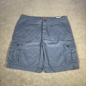 Arizona Cargo Shorts Mens 38 Navy Blue Cotton Baggy Utilty Skater Workwear NWT